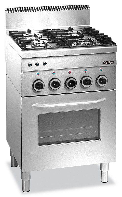 G4SF6 - 4 burner gas cooker with electric oven