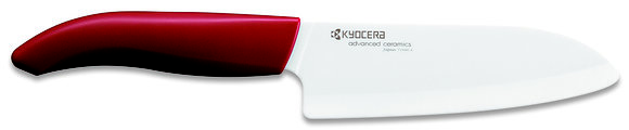 FK-140WH-RD | Kyocera Ceramic Santoku Knife 14 cm