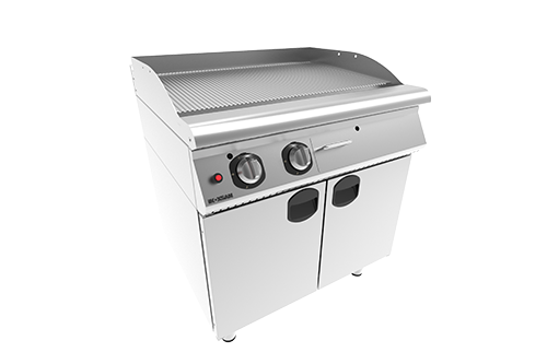 7IG 21 - Ribbed gas grill with base cabinet