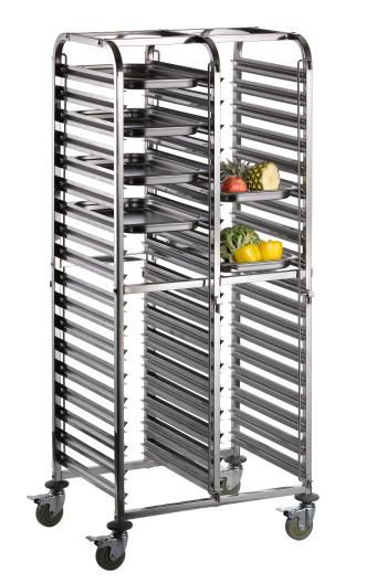 LIAM DUO | Double trolley for tray 600x400