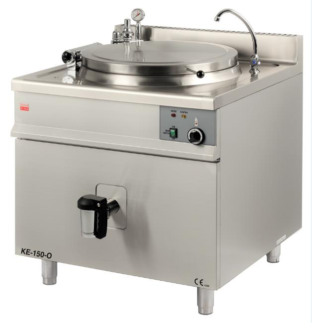 KE-150-O | Electric boiling pan with round cooking tank