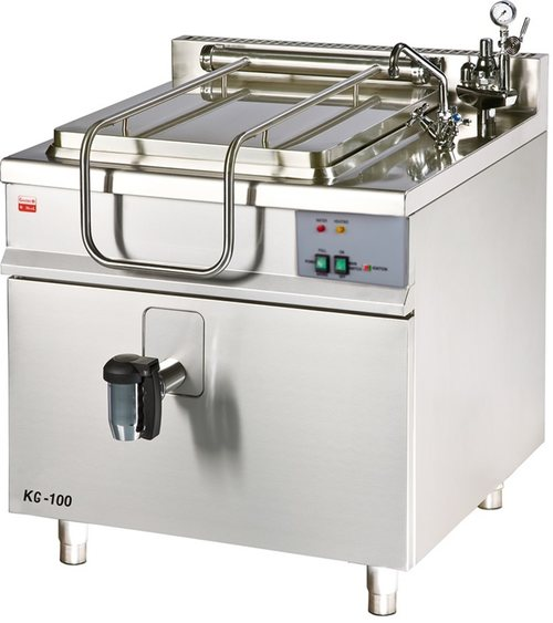 KG-100 | Gas boiling pan with square cooking tank