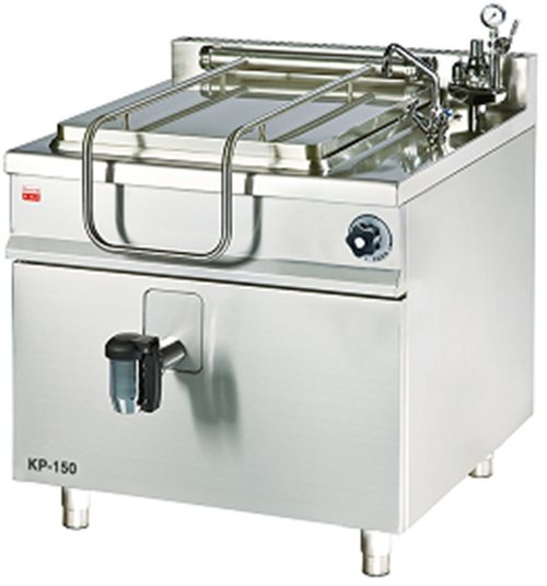 KP-100 | Steam boiling pan with square cooking tank