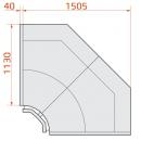 LCT Tucana 02 INT90 | Internal corner counter 90°