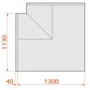 LCT Tucana 02 REM INT90 | Internal corner counter without aggregate D