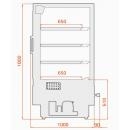 SCT Tucana DG Mini | Glass refrigaterd wall counter