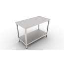 Stainless steel worktable with a shelf 600