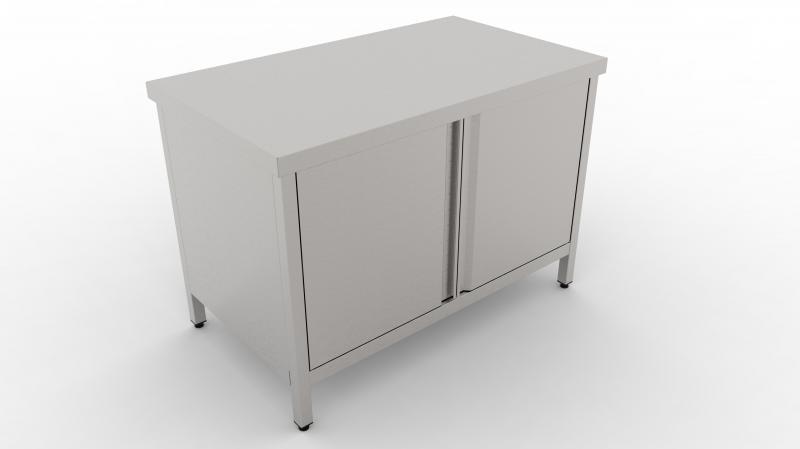 600-series | Stainless steel storage table with door