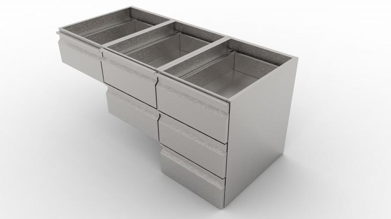 600/700 series | Stainless steel built-in drawers