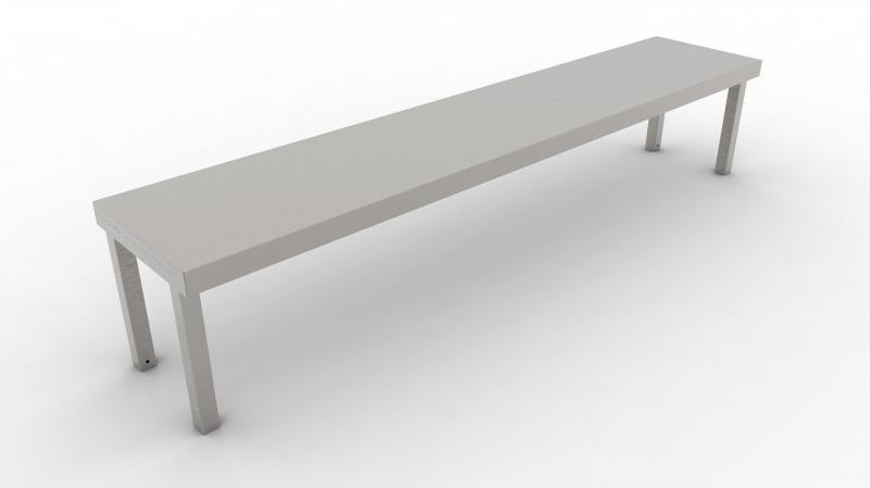 400x300x300 | Stainless steel 1 level overshelf