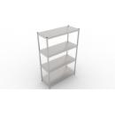 400x400x2000 | Stainless storage rack with shelf