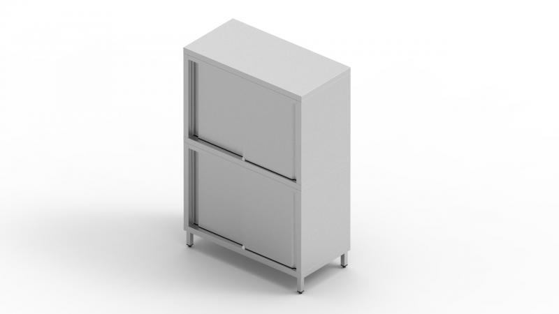 1200x600x1800 | Stainless steel cabinet with sliding door