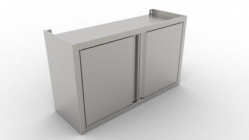 800x300x600 | Nerezová nástenná skrinka s otváravými dverami