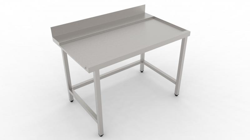 700x700x850 | Nerezový výstupný stôl k umývačke