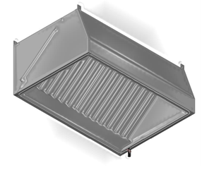 SX-FE | Stainless steel wall mount hood 1200