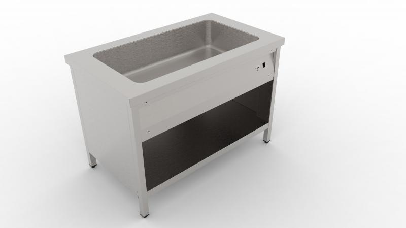GN 2/1 | Bain marie with cover