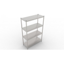 1100x400x2000 | Stainless storage rack with shelf