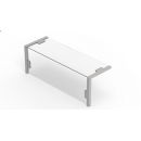 900x350x350 | 1 level glass overshelf