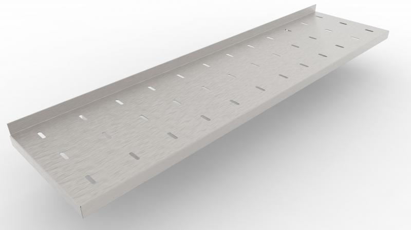 1600x300 | Stainless steel perforated shelf