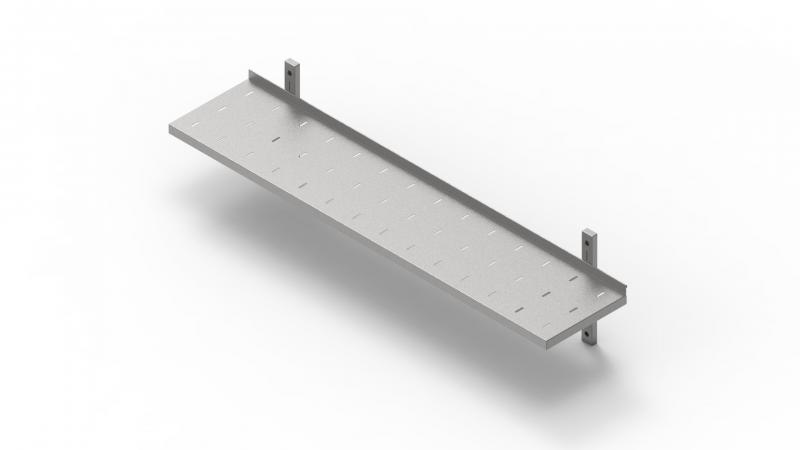 500x300 | Stainless steel adjustable perforated shelf