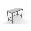 1600x600x850 | Stainless steel worktable with connected legs