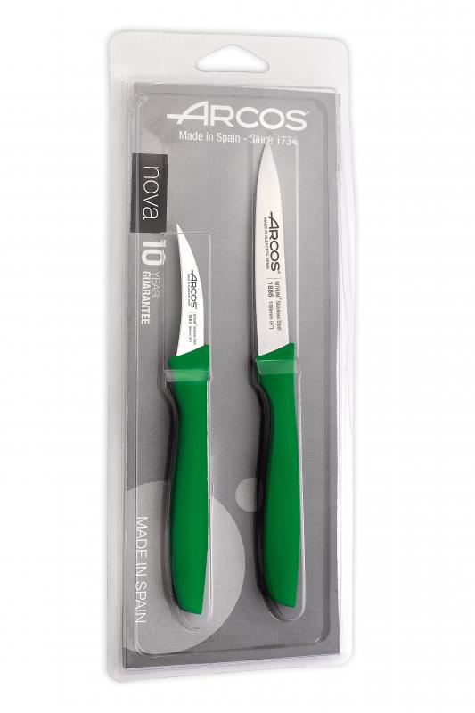 ARCOS NOVA | Green Paring knife set 2 pcs