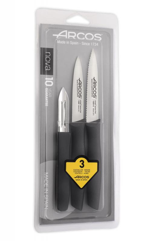 ARCOS NOVA | Assorted paring knife set 3 pcs