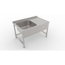 EM1-5050 B/J | 1000x700 ECO Sink with 1 pool and drip basin