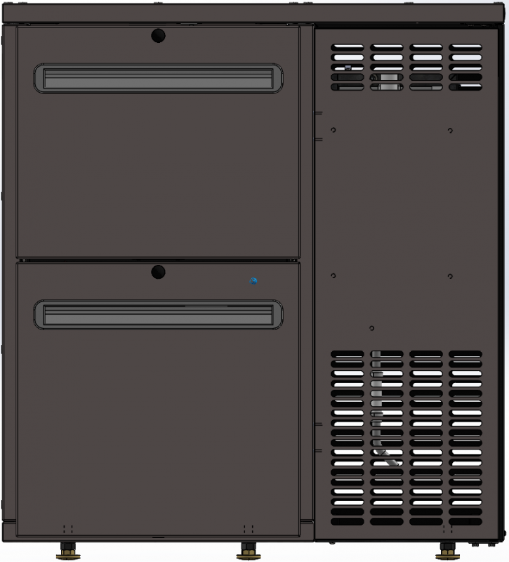 TC BBCL1-5 | Barová chladnička s dvomi zásuvkami rôznej výšky
