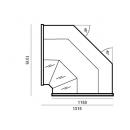 WCH-8 Nw 1350 CARMEN | Corner counter plug in (S)