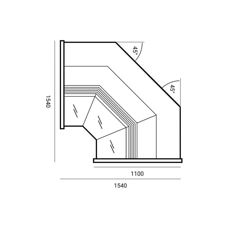 Wch-6/1BNw WEGA | Internal Corner Counter