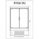 R-1 RG 100/80 RYGA | Prístenný pult s krídlovými dverami