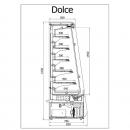R-1 DC 210/80 DOLCE | Refrigerated wall counter
