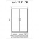 R-1 YR 100/70 YORK PLUS | Refrigerated wall cabinet