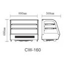 CW-160R | Nadpultová chladiaca vitrína