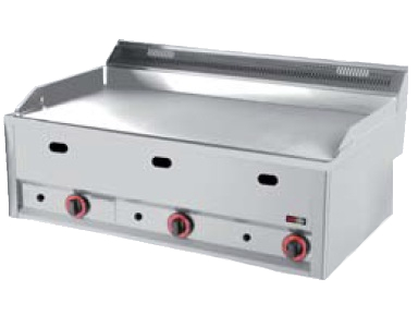 FTHC 90 GL - Gas griddle plate - chromed