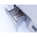 KHP-RC2SD INOX | Dvojdverový chladiaci pracovný stôl