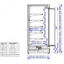 MODUS HGD 3.0/0.9 | Refrigerated wall cabinet with doors (without aggregate) D