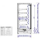 MODUS SGD 1.25/0.7 | Chladiaci prístenný pult s posuvnými dverami (bez agregátu) V