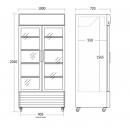 SD 802 HE | Display cooler with hinged doors