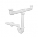 STY639-2 | Plastic pipe siphon for double sink