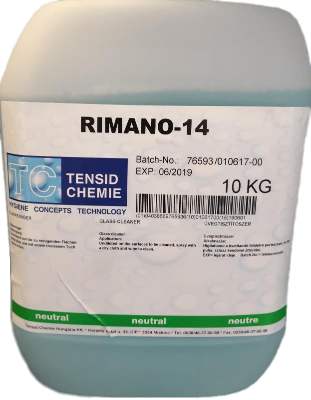 RIMANO-14 | Čistiaci prostriedok na sklo a lesklé povrchy