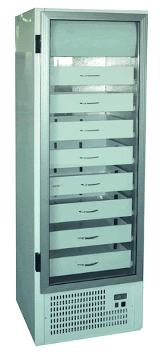 AP 725 (SCHA 601) | Lekárenská vitrínová chladnička so zásuvkami