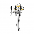 Elegance | 3 ways beer tower without taps and lighting medals - chrome
