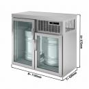 BGKDC2 | Barrel cooler with 2 glass doors