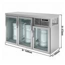 BGKDC3 | Barrel cooler with 3 glass doors