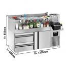 BGKF150#SBBGKF12 | Bar cooling table with 1 door and 2 drawers