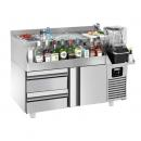 BGKF150#SBBGKF12 | Bar cooling table with 1 door and 2 drawers