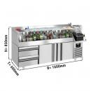 BGKF235#SBBGKF12 | Bar cooling table with 2 doors and 2 drawers