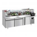 BGKF235#2#SBBGKF11 | Bar cooling table with 1 door and 2 drawers